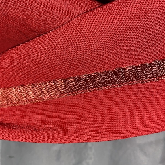 DE TAILLE RED POLYESTER SHIRT JACKET SZ M - Picture 12 of 13